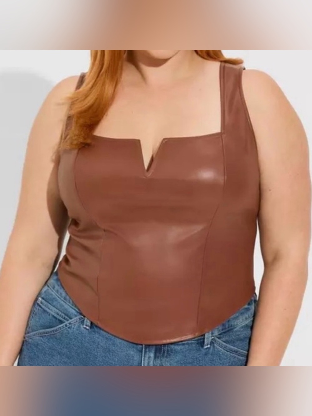 NWT Torrid Faux Leather Tank Top Sz 2X